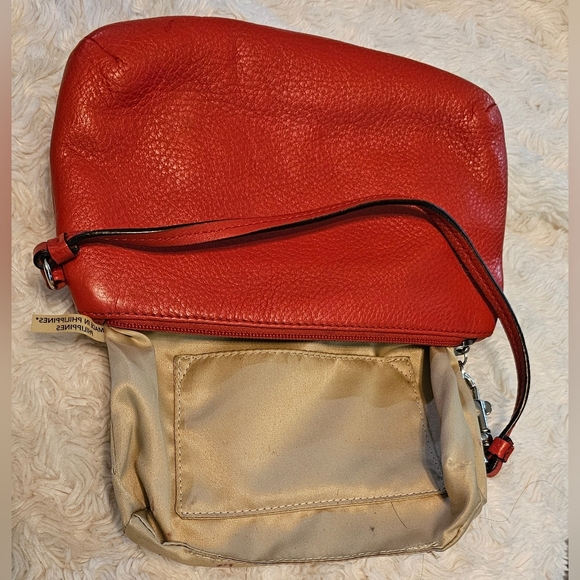 Coach Cherry Red Leather Shoulder Bag - Picture 12 of 12
